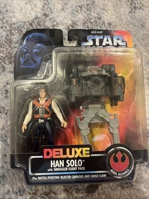 Kenner Star Wars Deluxe Han Solo Smuggler Flight Action Figure
