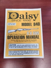 Daisy Model 840 Bb Gun Operation Manual Vintage Great Shape Daisy Model 840 Bb Gun Operation Manual Vintage Great Shape