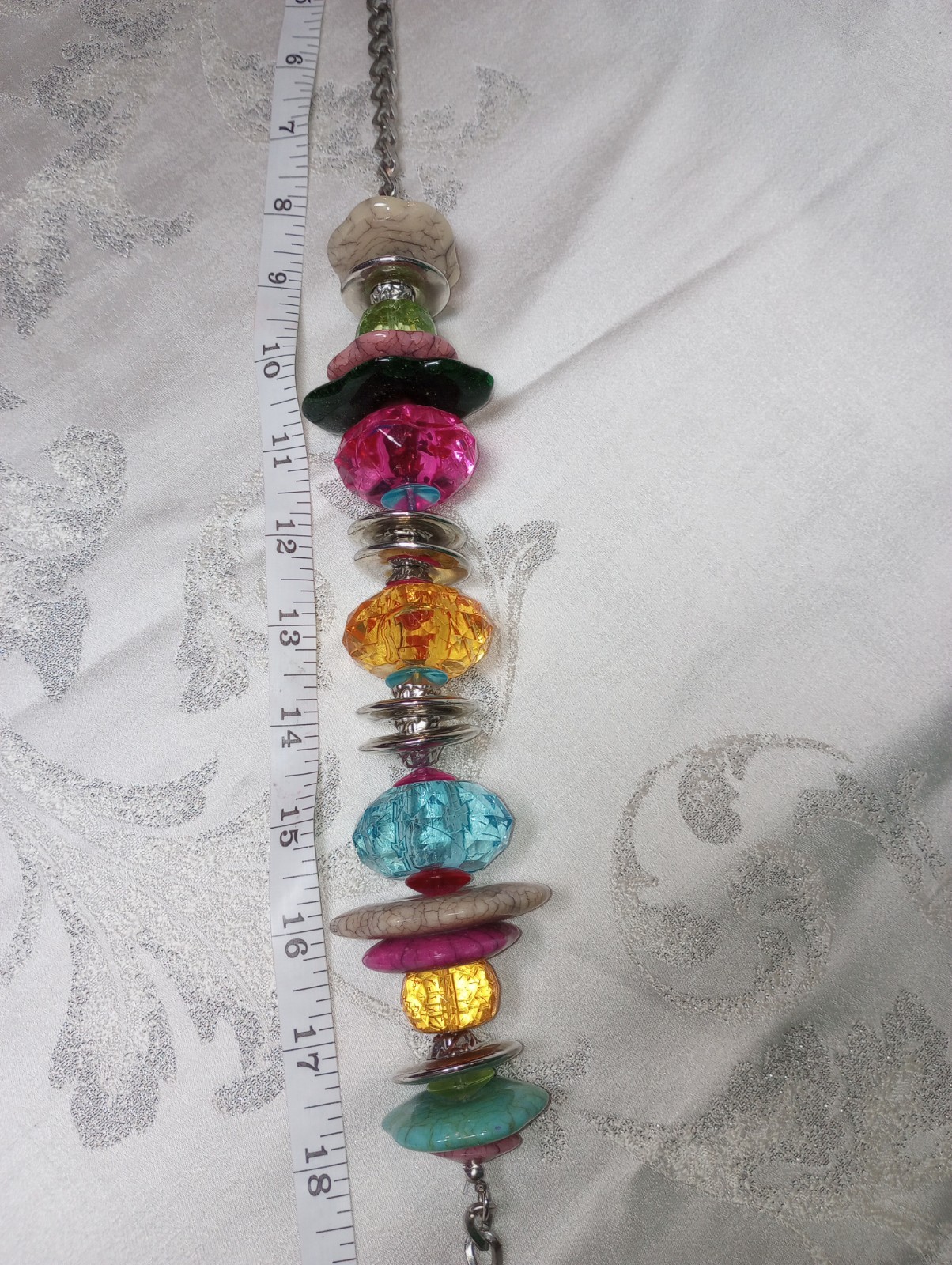 Chunky, Multi-Colored Statement Necklace - image 4