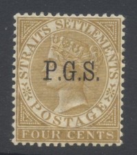 Malaysia Perak 1889 4c SGO2 Mint Cat &pound;38