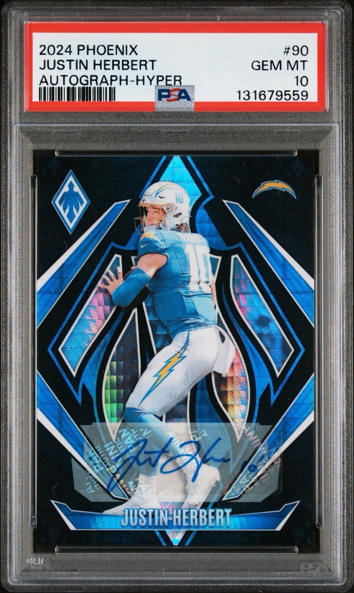 2024 PANINI PHOENIX AUTO-HYPER #90 JUSTIN HERBERT PSA 10 | eBay