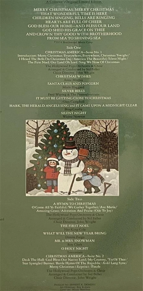 Christmas America LP EX Capitol Bing Crosby Nat King Cole Merle Haggard +++ - Image 3 of 3