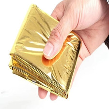 1pc 83 x 51in Emergency Survival Blanket Waterproof Thermal First Aid Blanket