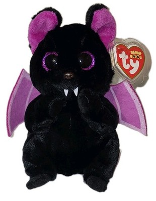 Ty Beanie Boos - BATISTE the Halloween Bat (6 Inch) NEW MWMTs Stuffed Animal Toy
