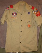 Boy Scouts of America short sleeve poly/cotton official youth shirt size XL