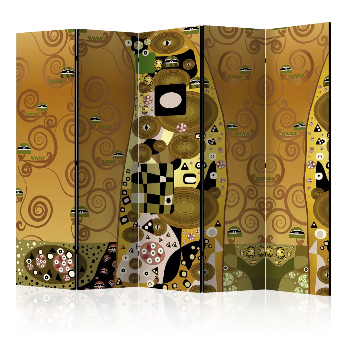 Paravent Artistic Geometry 172x225cm pour Créer un Coin Bureau Design dans le Salon