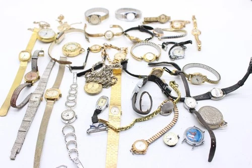 F x30 Vintage Ladies Manual Wind Wristwatches Inc Timex, Oris Not Working