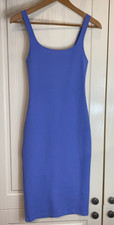 Zara Womens Midi Tank Dress Knit Pullover Size S Periwinkle Blue/purple/lilac