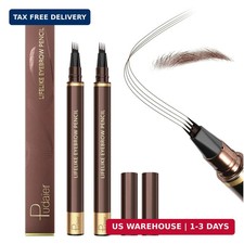2PCS Waterproof 4 Tip Microblading Eyebrow Pen Long Lasting Brow Tint FAST SHIP