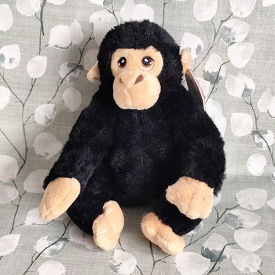 Keel Toys Keeleco Schimpanse Affe Affe Stofftier Plüschtier 18 cm mit Etikett sehr guter Zustand