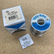 NEW Harris Stay-Brite Silver Bearing Solder 1/16" diameter silver solder