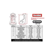Racequip Fia Containment Racing Seat - 16 In.