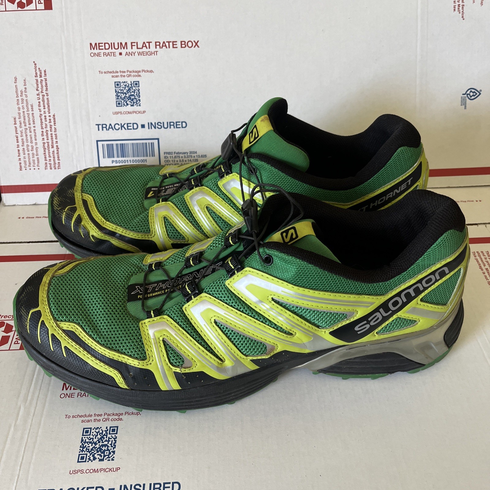 SALOMON XT HORNET 1 SCARPE DA TRAIL RUNNING da uomo taglia 13 5 usate
