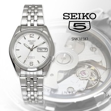 SEIKO 5 Men's Automatic Watch Day Date Transpa