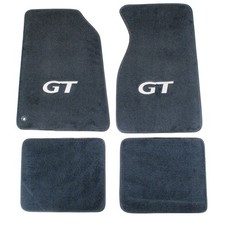 Acc Carpeted Floor Mat With Gt Logo Dark Graphite Set Mustang 94-01