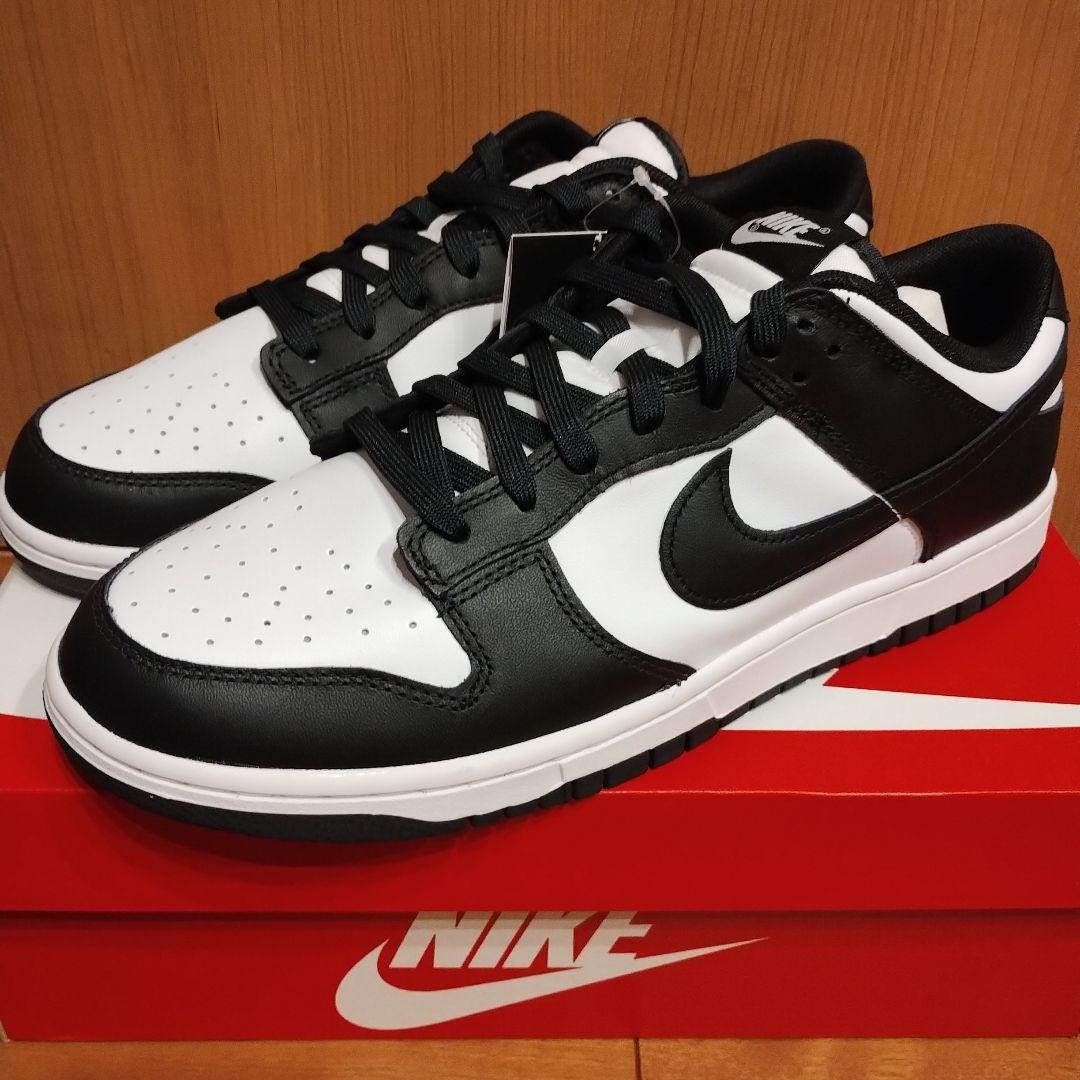 NIKE US11.5 Men Dunk Low White Black