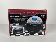 Studebaker SB3705PB Personal CD Player FM Radio Anti-skip and FM Transmitter