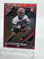 2019Optic Trayveon Williams Pink Prizm (RC) Bengals Texas A&M Football