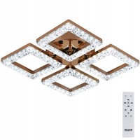 GlamouröSer Goldener HäNge-Kronleuchter Mit Led-Beleuchtung Und Fernbedienung