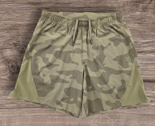Fox Racing Herren Medium (32) grün Tarnmuster leicht gefüttert Sportshorts 7" - Bild 1 von 6