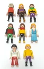Lot of 8 Vtg Playmobil Toy Figures people castle kingdom Medieval geobra 1990s