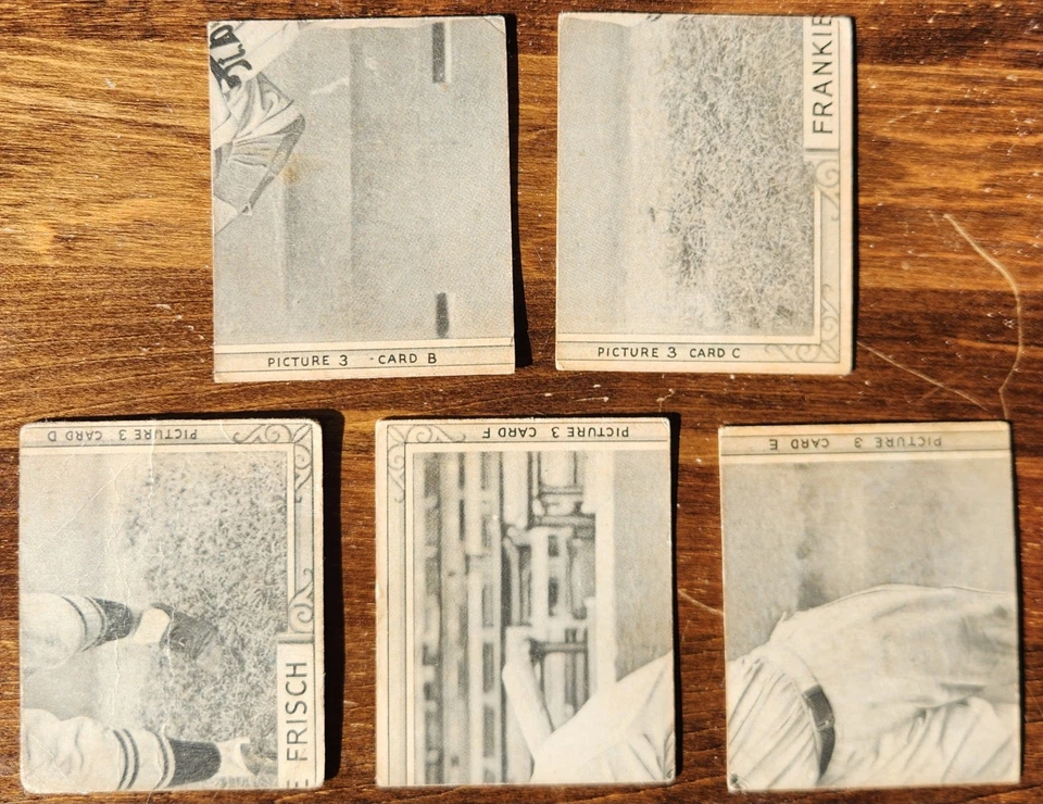 1935 Goudey 4-in-1 R321 Lot 5 Terry Klein Bottomly Waner's Cuyler Jackson POOR - Image 2 of 4