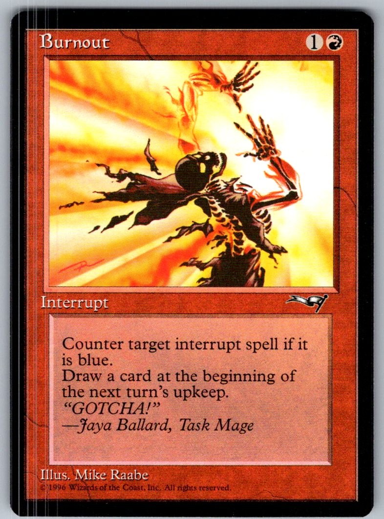 MTG TCG BURNOUT 101 UNCOMMON ALLIANCES NEAR MINT