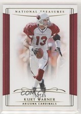 2018 Panini National Treasures Gold 10/35 Kurt Warner #4 HOF 1u0