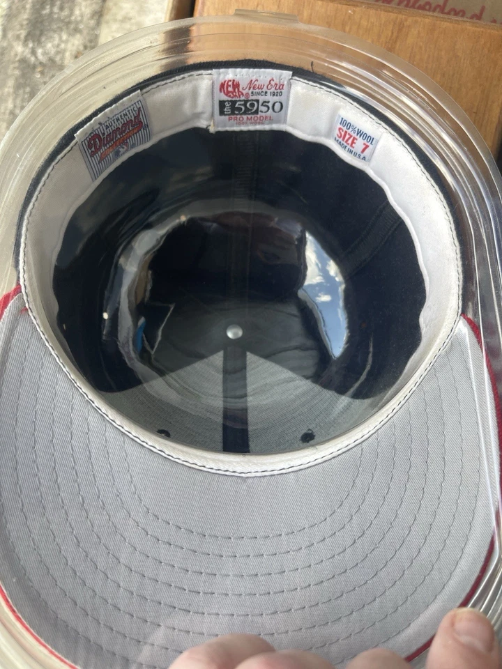 Gorra de béisbol firmada por Andruw Jones vintage 1996 Atlanta Braves talla 7 Foto 2 de 3