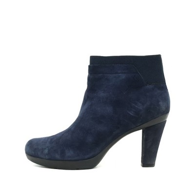 Geox Damen D54G9E Stiefelette Dunkelblau Wildleder Respira Stiefeletten EU 36