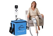 Knee Shoulder Back Calf Cold Therapy Ice Machine Pain Swelling Relief W/ Remote