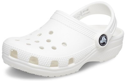 Crocs Kids' Classic Clogs - White/White