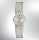 Vintage 1972 Ladies' Rolex Geneve Cellini watch 18K White Gold & Silver Ref.3810