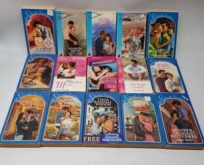 15 X Silhouette Sensation Romance Mills & Boon Book Bundle- Some Vintage 80s 90s