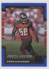 2017 Panini Donruss Press Proof Blue Kwon Alexander #49 uw8