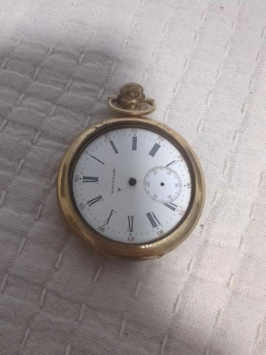 Pocket watch WALTHAM hunter case 1894 Dueber Special 15 Jewel Non Working