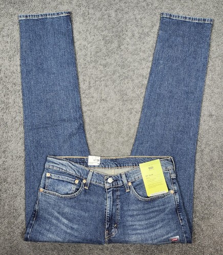 Mens Slim Jeans 34x32 Levi's 511 Blue Performance Stretch Lyocell Spandex Denim