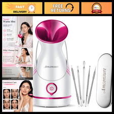 Nano Ionic Facial Steamer - Warm Mist Home Spa Humidifier, Deep Pore Cleanser