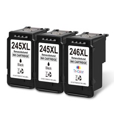 3x PG-245XL CL-246XL Ink for Canon 245 PIXMA MG2522 MG2520 TS3122 MX490 MX492