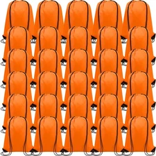 100 Pack Drawstring Gym Backpack Bags Bulk Canvas String Tote Storage School ...