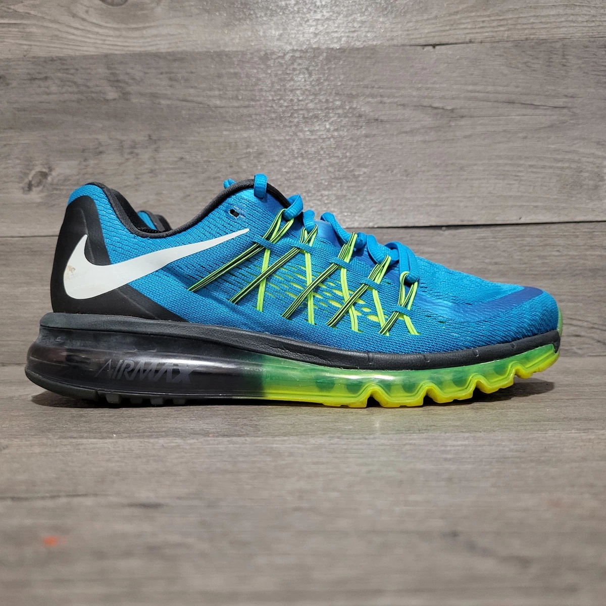Nike Air Max 2015 Blue Lacquer Volt W for sale | eBay
