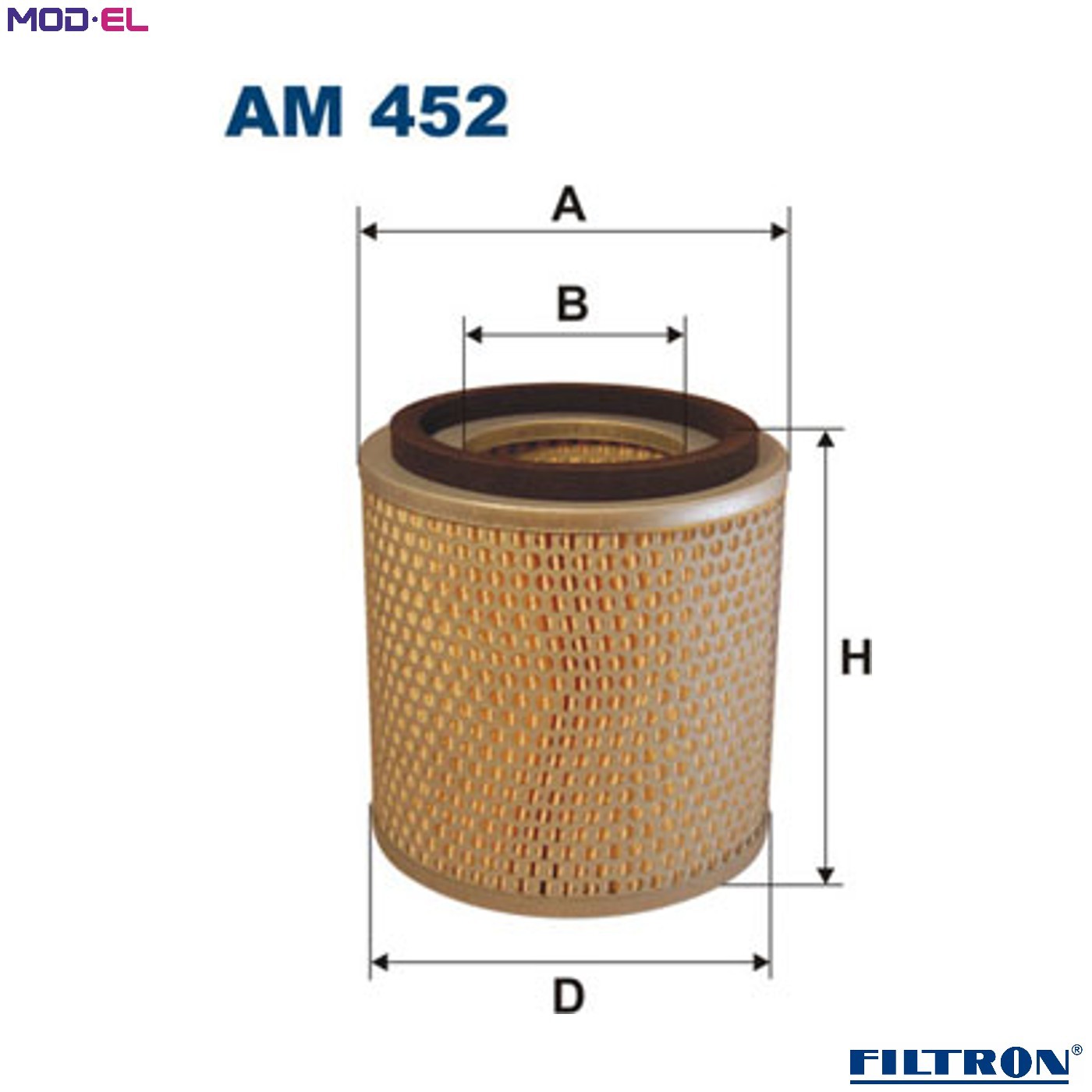 AIR FILTER AM 452 FOR VAUXHALL ISUZU OPEL 4JA1-T 2.5L 4cyl BRAVA Pickup 2.5L