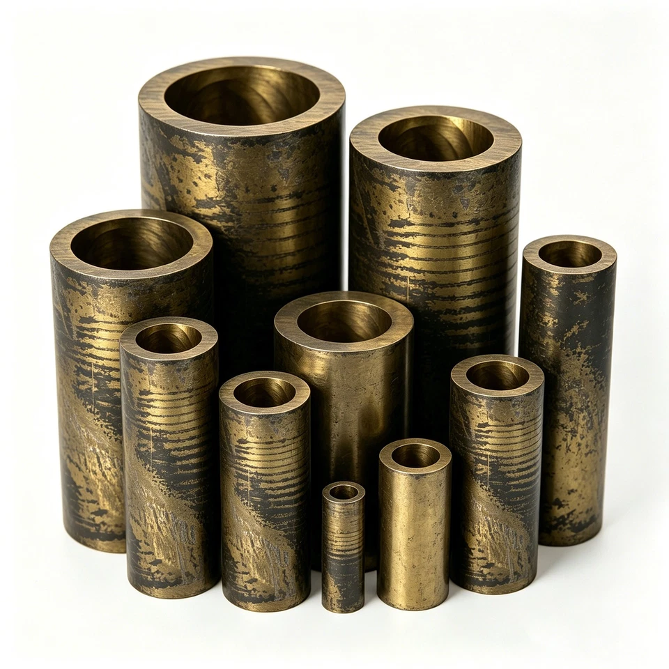 Bronze Rohr CuSn12 Lagerbronze Rundrohr Buchse Rg7 Hohlstange Meterware 25-250mm - Bild 2 von 4