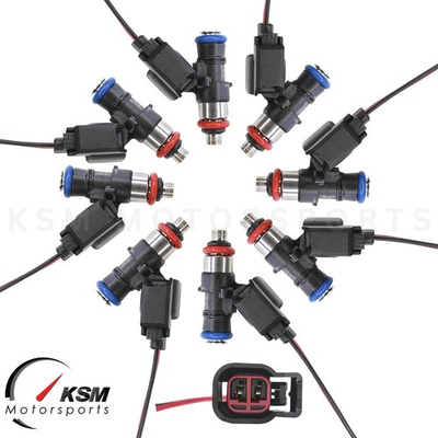 #ad 8 HIGH IMPEDANCE FIT BOSCH 42LB 440CC INJECTORS GEN3 LSA LS7 LS3 GM FORD E85 $252.00