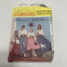 McCall’s 7253 Child Costume Shepard Angel King Size 7/8, 10/12, 14 Girls