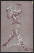 1947-66 Exhibits Set- Break Earl Torgeson * Braves