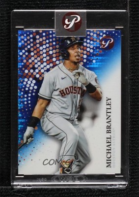 2022 Topps Pristine Blue Pulsar Refractor 34/75 Michael Brantley #254 5m1