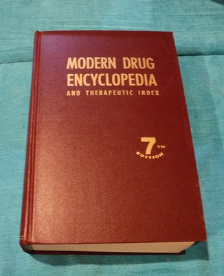 MODERN DRUG ENCYCLOPEDIA THERAPEUTIC INDEX 7TH ED BY E JORDAN 1958 BOOK