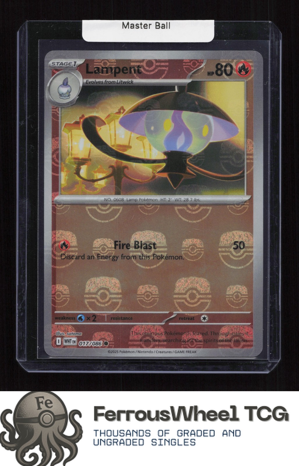 Lampent 017/086 - SV: White Flare - Master Ball (NM)