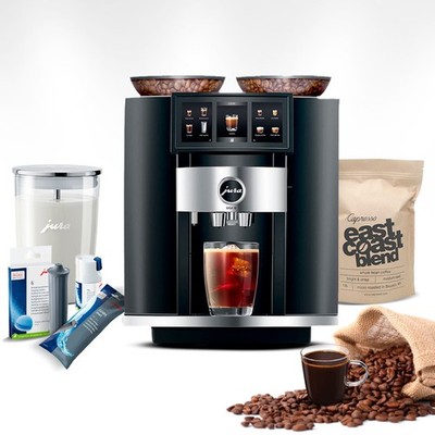 Jura GIGA 10 Automatic Espresso Machine Diamond Black Bundle Accessories